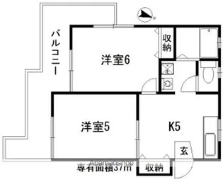 サンヒルズ寺尾Ⅱ【101号室】の間取り