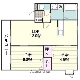 カサミラJ【201号室】の間取り