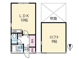 セルフ A − I号棟【H棟号室】の間取り