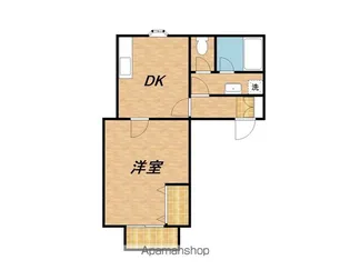下田ハイツ北方第3【107号室】の間取り