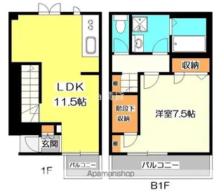 AIFORT.方南町【1階】の間取り