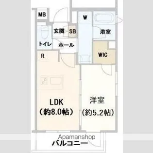 東京都中野区中央3丁目【マンション】の間取り
