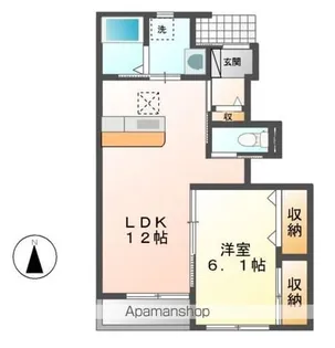 レジデンス柏木【1階】の間取り