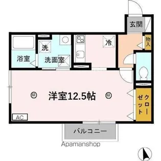 パルテール大町【2階】の間取り