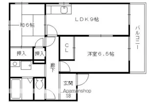 グランメゾン古川【A101号室】の間取り