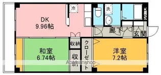 サンクレール岡本【201号室】の間取り