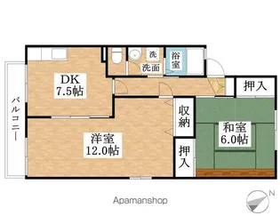 ハイムHIDAKA【2階】の間取り