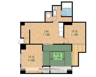メゾンウエスト【405号室】の間取り