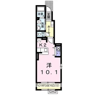 メルヴェール【1階】の間取り