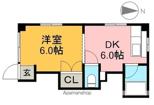 ふじハイツ【2階】の間取り