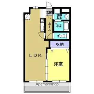 パークサイド染河【7階】の間取り