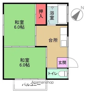 新栄荘【2階】の間取り