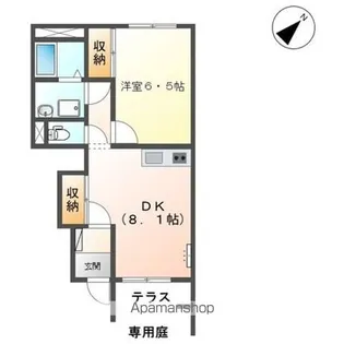 サンライズ21 Ⅱ【102号室】の間取り