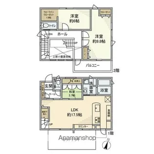 東京都国分寺市西町2丁目【一戸建】の間取り