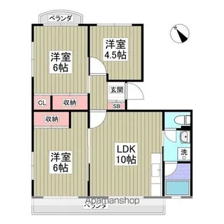 レスポアール坂戸【2階】の間取り