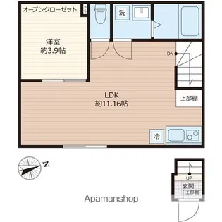 リミニ【204号室】の間取り