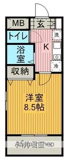 サンプラスⅢ【405号室】の間取り