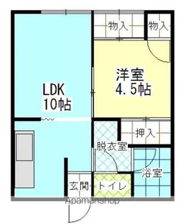 コーポ五ノ口【202号室】の間取り