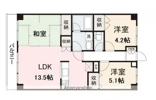 オレンジコート高松【1003号室】の間取り