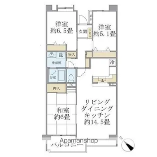 ISM南柏【5階】の間取り