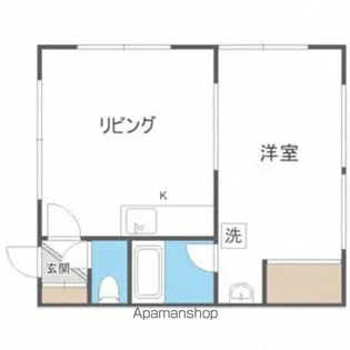 フェリスデア—平岸【A203号室】の間取り