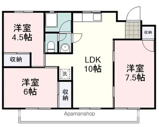 サンハイツ中島【3階】の間取り