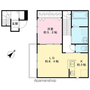 マグノリア フラッツ【202号室号室】の間取り