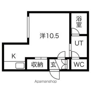 SERENE GARDEN桑園【4階】の間取り