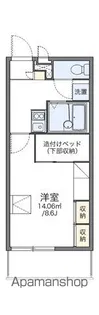 レオパレスSOLUTIONSⅡ【309号室】の間取り