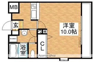 S−FORT江坂公園(旧W.O.B ESAKA)【5階】の間取り