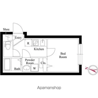 1Kの間取り画像