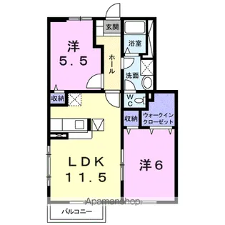 コリ−ヌSSⅠ【1階】の間取り