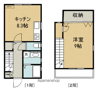 アンバー南矢三【101号室】の間取り