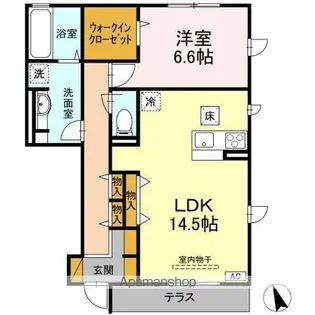 サニーウェル A【1階】の間取り