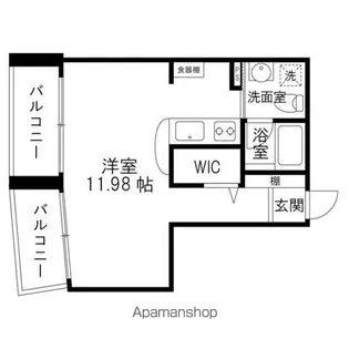 クレセントモード【203号室】の間取り