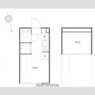 アネーロ北千住【1階】の間取り