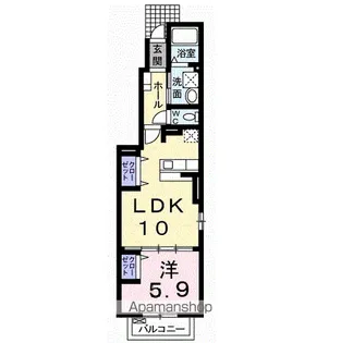 レジデンスガーデンⅠ【1階】の間取り