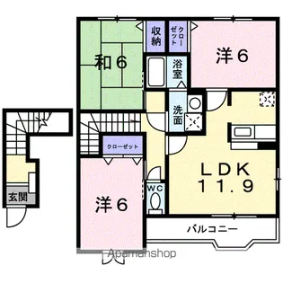 ベル・ソレイユC【2階】の間取り