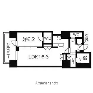 マストライフ南4条【8階】の間取り