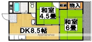 コーポT&T【2階】の間取り