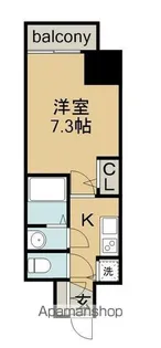 エスリード上前津セレーノ【13階】の間取り
