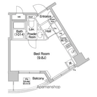 1Rの間取り画像
