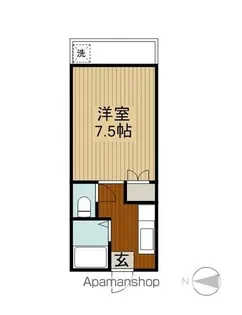 エスペランサ【201号室】の間取り