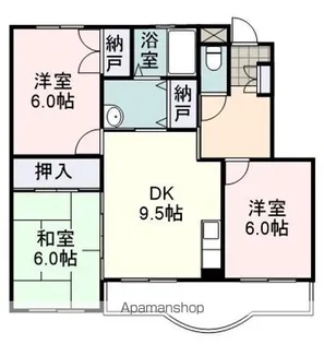 EVERGREEN【202号室】の間取り