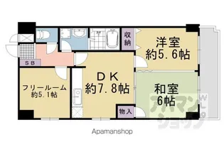 ライオンズマンション二条高倉【701号室】の間取り