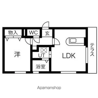 フェリス芸大通【101号室】の間取り