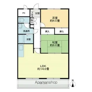 オーキッドテラス志津川【303号室】の間取り