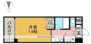 AXIS桜通内山【12階】の間取り