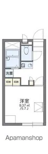 レオパレスみはる【2階】の間取り