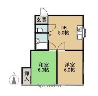 EASTたまプラーザ【1階】の間取り